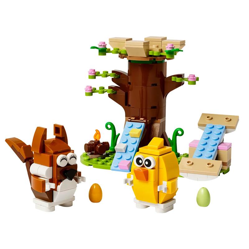 LEGO 40709 Игровая площадка с животными на весну Блочные игрушки