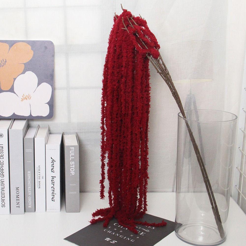 Multicolor Amaranthus Artificial Hanging Plant Ornament Accessories Simulated Amaranthus Caudatus Yarn Photo Props