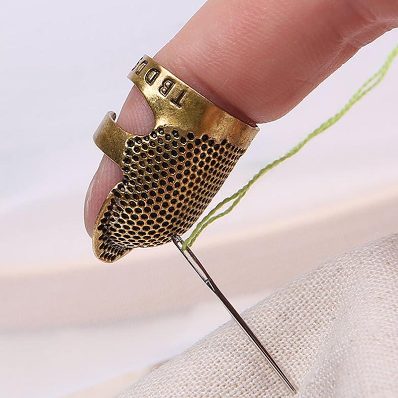 Finger Protector Gold Needle Thimble Metal Sewing Accessories Handworking Tools