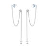 925 Silver Earring Stud For Women Moon Star Cat Design Wedding Party Jewelry Gift Handmade