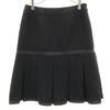 Rene Made In Japan Midi Length Pleated Skirt 38 Black Women Used
