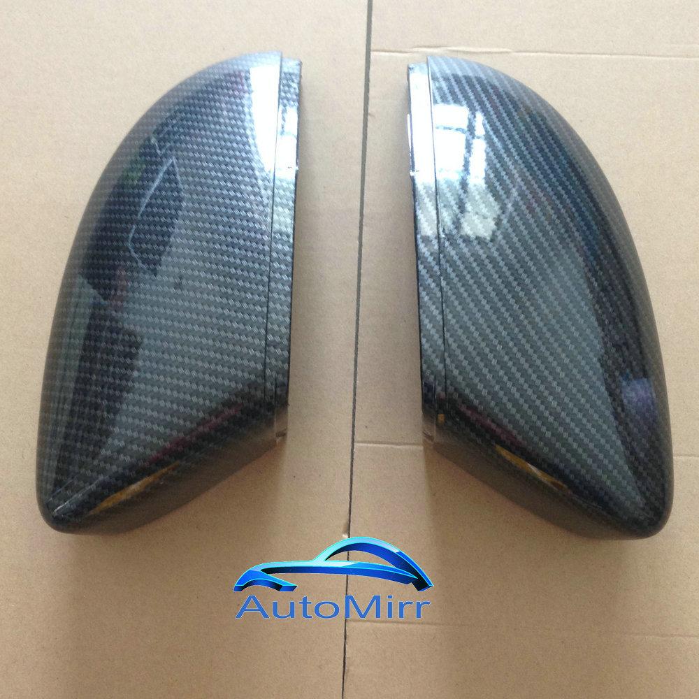 Накладки на боковые зеркала для Volkswagen Passat B7 CC Scirocco MK3 для Jetta MK6 Beetle A5 (Углеродный эффект)  6 Заменить