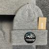 Street Style Knitted Beanie Cap With Embroidered Design For Urban Fashion