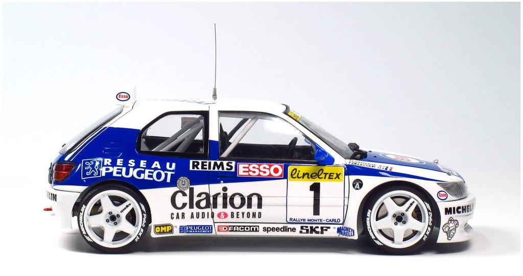 Racing Series Peugeot 306 Maxi 1996 Monte Carlo Rally Plastic Model PN24009 PLATZ/NuNu 1/24