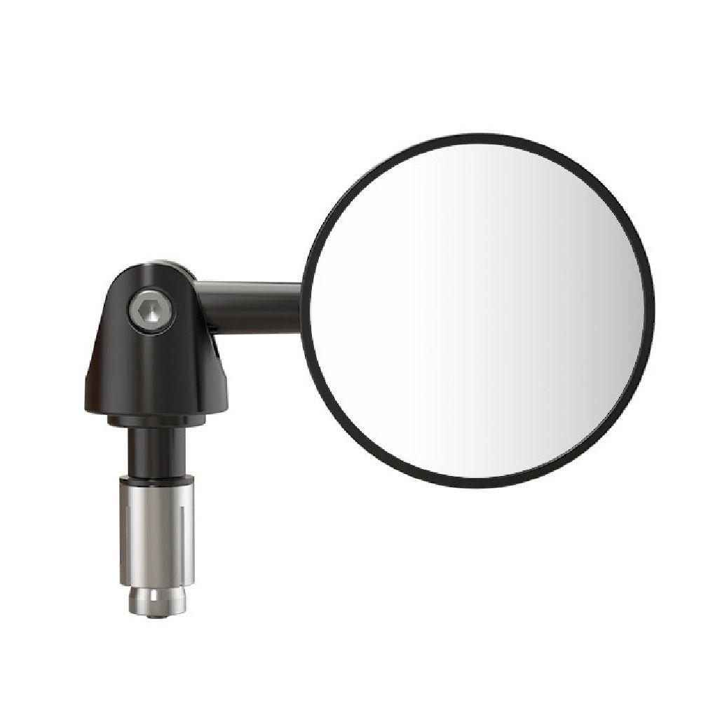 2Pcs Full Angle Motorcycle Rear View Mirrors Flat/Convex Blind Spot Mirrors for 16-18mm ID Handle