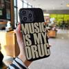Любовь Музыка Английский Модный Арт Персонализированный Креативный Чехол для Телефона Для IPhone 16 15 14 13 12 11 Pro Max 7 8 Plus X XS XR Чехол