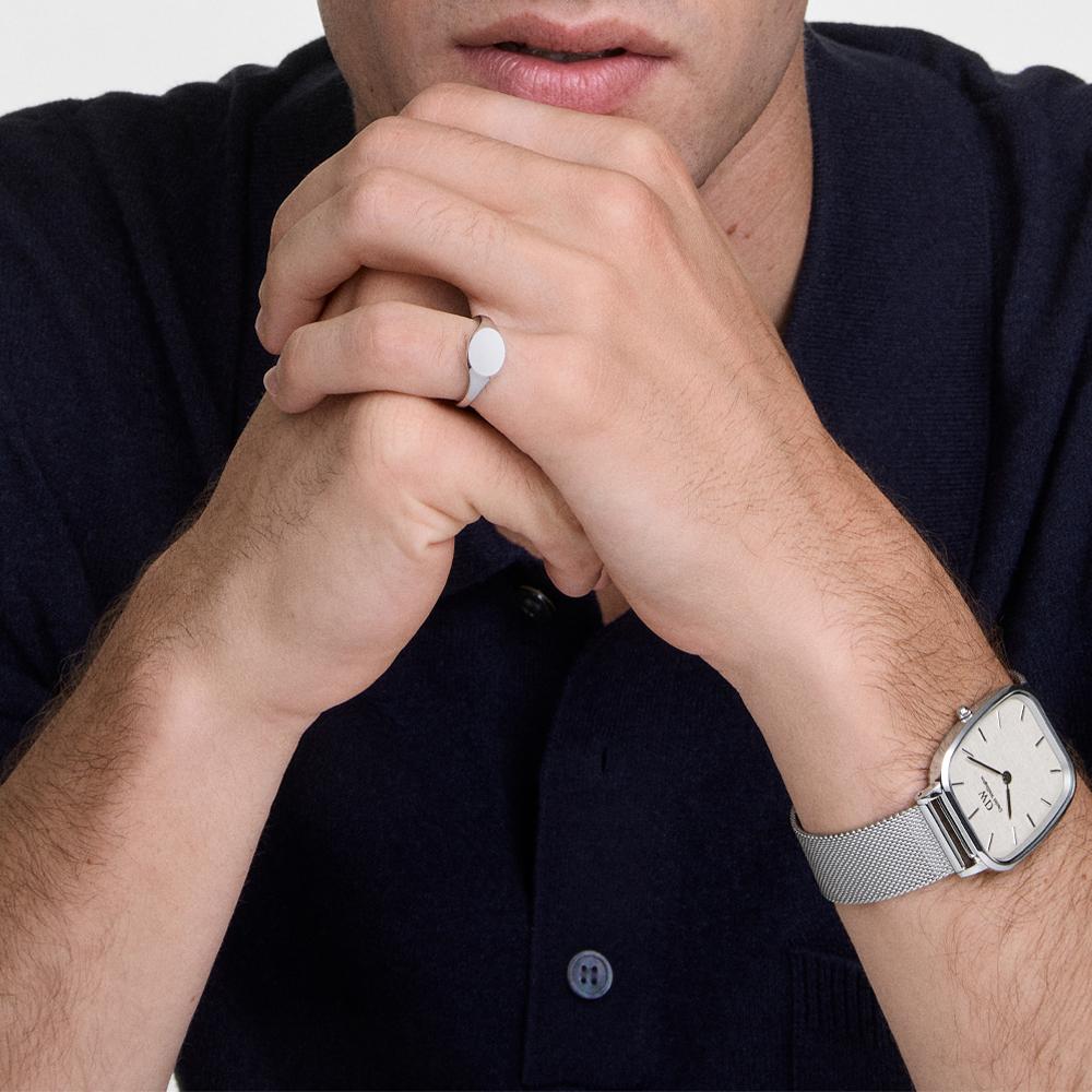 Daniel Wellington Классическое Мини Кольцо-Печатка Модное Кольцо 2 Цвета Кольцо Дружбы (Тип А)