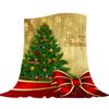 Christmas Checkered Pattern Printed Blanket for Bed Travel Camping Living Room Office Conditioning Blanket for All Seasons Gifts