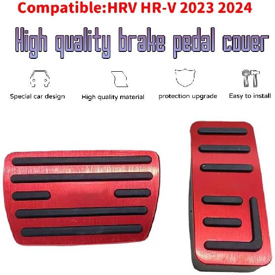 Аксессуары для интерьера Honda HR-V HRV 2023 2024 Алюминиевый сплав Противоскользящая накладка на педаль тормоза, без сверления алюминиевый газовый тормоз