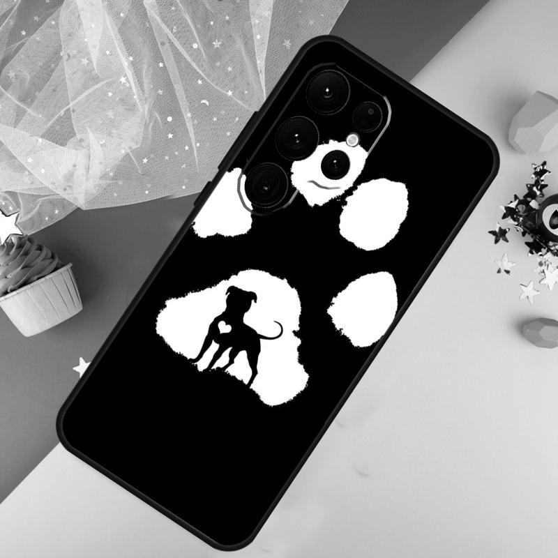 Чехол с дизайном лапки кошки и собаки для Samsung Galaxy S23 Ultra S24 S22 S20 S21 FE Note 10 20 Ultra S8 S9 S10 Plus