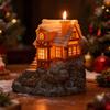3D Christmas Cottage Tree House Candle Silicone Mold DIY Cute Xmas Ornaments Desk Decor Mould Making Tool
