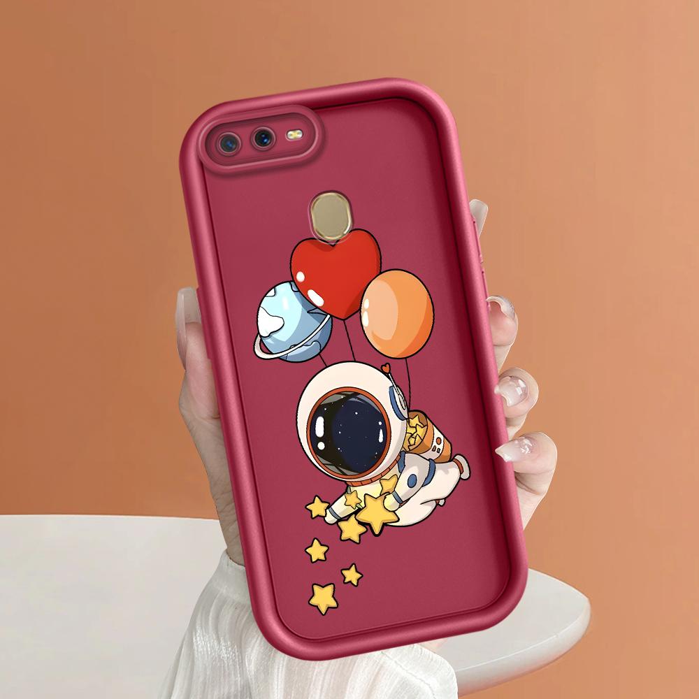 Мягкие силиконовые квадратные лестницы с мультяшным узором, полное покрытие, защита камеры, противоударный чехол для OPPO Reno Realme OnePlus