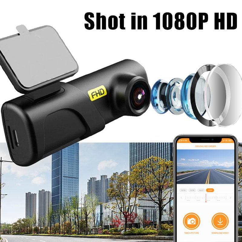 WiFi Car DVR Mobile Phone Interconnection Driving Recorder 24h Monitoring Single-Lens High-Definition Night Vision
