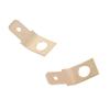 100Pcs Quick Disconnects Brass Spades Connectors 1/4Inch Male Tabs Crimps Terminals for Home Appliances and Machinery