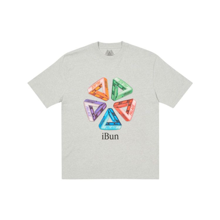 Palace Ich Bun T-Shirt Grey Marl Unisex Tops P21TS012