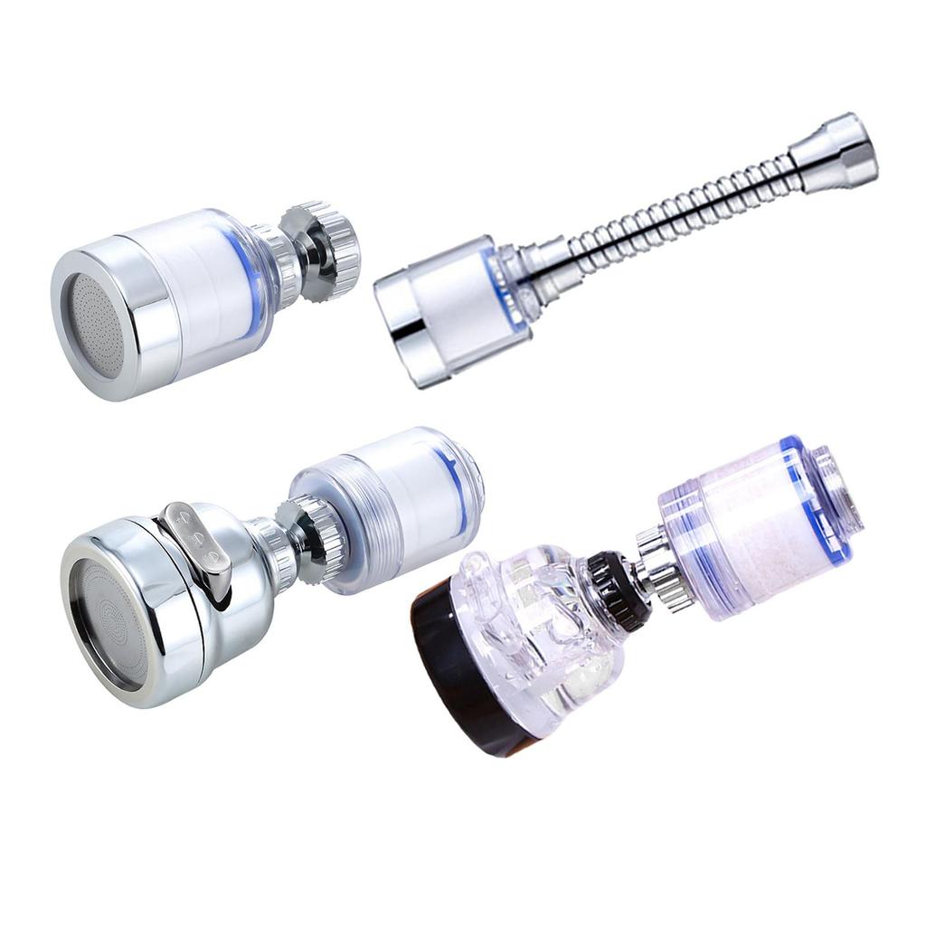 360 Rotation Tap Faucet Water Filter Reduces PP Cotton Calcium Sulfite