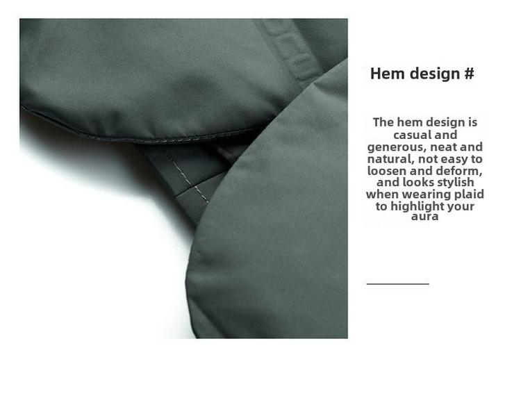 Мужская теплая повседневная куртка-пуховик со съемным воротником-стойкой, осенне-зимний стиль, имитация двухкомпонентного дизайна