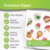 Премиальная самоклеящаяся виниловая бумага для печати на струйном принтере - 34 листа Самоклеящиеся листы Матовый белый Водонепроницаемый, Быстро сохнет Яркие цвета, Держится