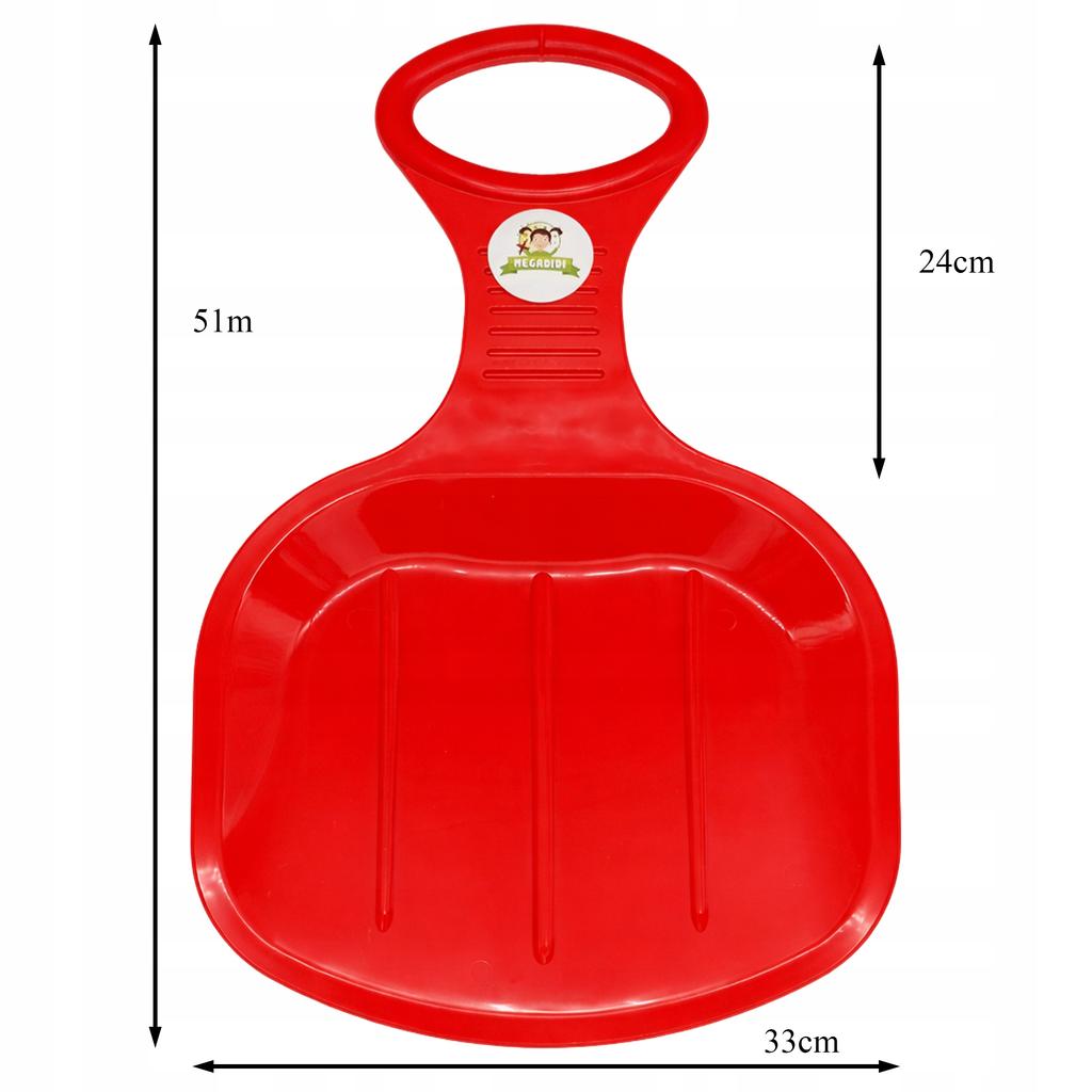 Dwie Sztuki Ślizg Jabłuszko Komplet Sanki Xl 51 Cm Solidne Wyprofilowane