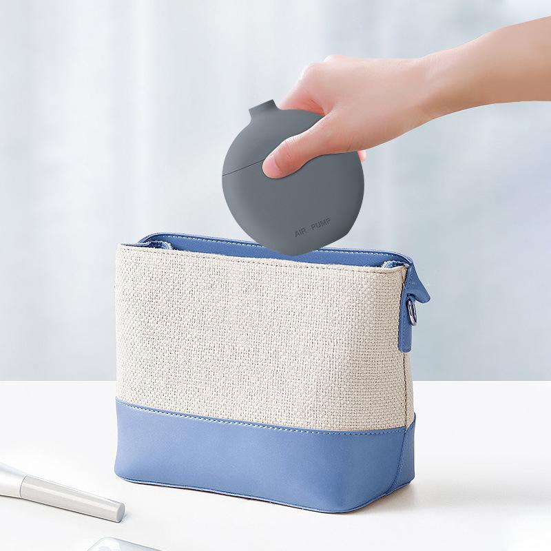 Neck Scarf Inflatable U-shaped Pillow with Inflatable Pot Inflatable Pillow Portable Storage Travel Neck Pillow
