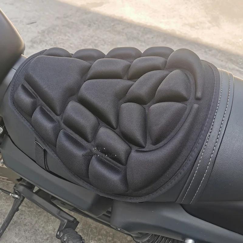 Universal Motorcycle Seat Cover 3D Comfort Gel Cushion Seat Motorbike Air Pad Cover Shock Absorption Decompression Saddles Pad