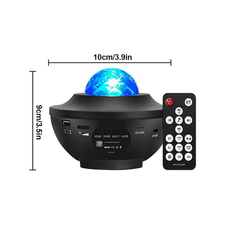 Светодиодный проектор «Звездная галактика», ночник с океанской волной, декор для комнаты, вращающийся, звездное небо, романтические проекторы, украшение Luminaria, подарки