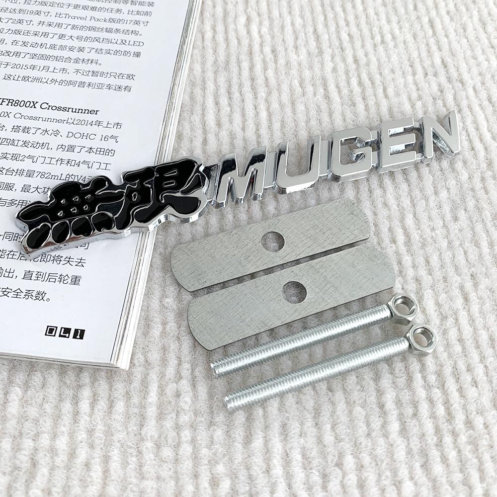 Emblema 3D de metal para la parrilla delantera del coche, tipo R, calcomanía con el logotipo para Honda CIVIC FD2 FD FA 5 Mugen
