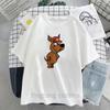 Kawaii Little bear Printed Women T-Shirt Harajuku Summer Short Sleeve T-Shirts Japanese Anime Cartoon Oversized T-Shirt Female