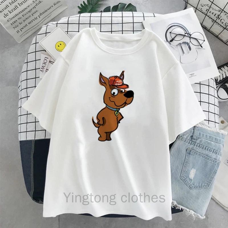 Kawaii Little bear Printed Women T-Shirt Harajuku Summer Short Sleeve T-Shirts Japanese Anime Cartoon Oversized T-Shirt Female