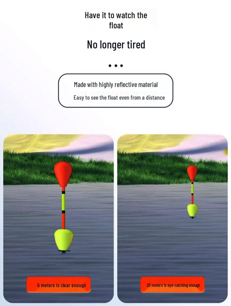 Ультракороткая трава Дыра Нано Поплавок для Карася с Утолщенным, Привлекающим Внимание Дизайном