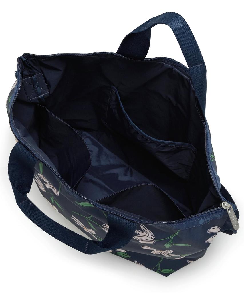 Сумка-тоут DELUXE EASY CARRY 4360 с цветочным принтом, темно-синяя [LeSportsac] [Официальный] / /