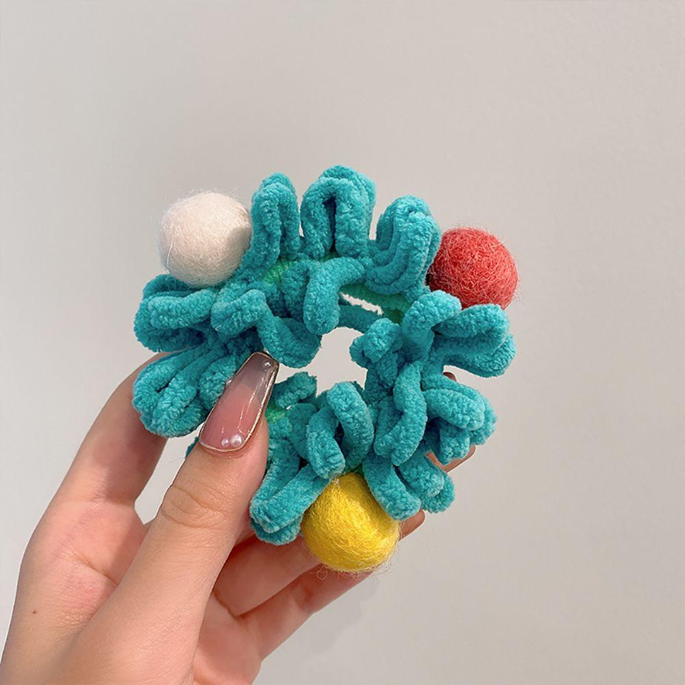 Кольцо Кишечник Головной убор Женское Кольцо Для Волос Корейский Стиль Волосы Веревка Держатель Для Хвоста Полотенце Швабра Резинки Для Волос