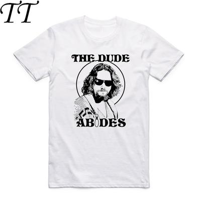 Азиатский Размер Мужская и Женская Печать Футболка The Big Lebowski Круглый Вырез Короткий Рукав Джефф Бриджес Братья Коэн Футболка HCP4142