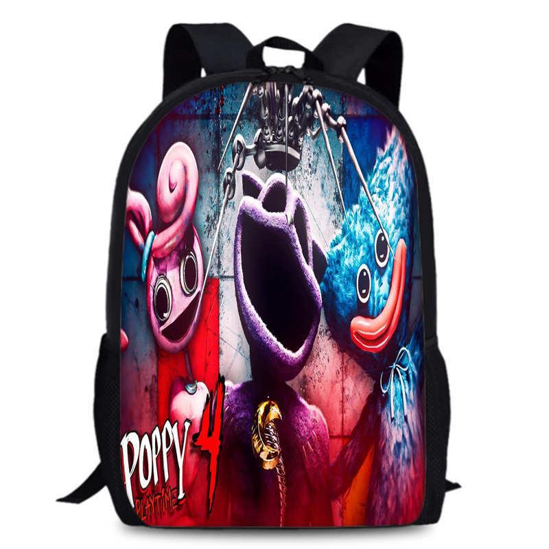 Poppy Chapter Playtime 4 Durable Bookbag 15in Laptop Anime Backpack Oxford