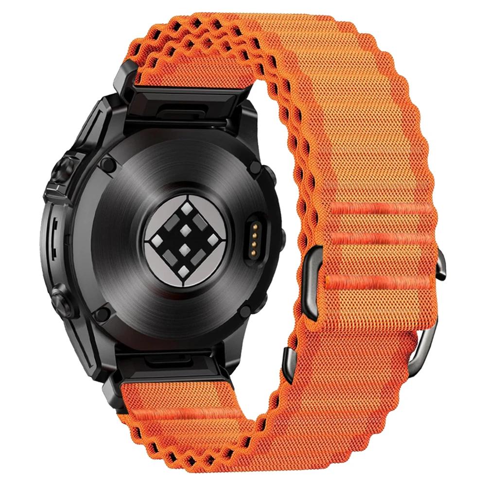 Ремешок для часов QuickFit 26 мм 22 мм Для Garmin Fenix 8pro E 7 7X 6 6X/Quatix 8 Крючок Нейлоновый Ремешок Forerunner 970 965/Epix pro Браслет