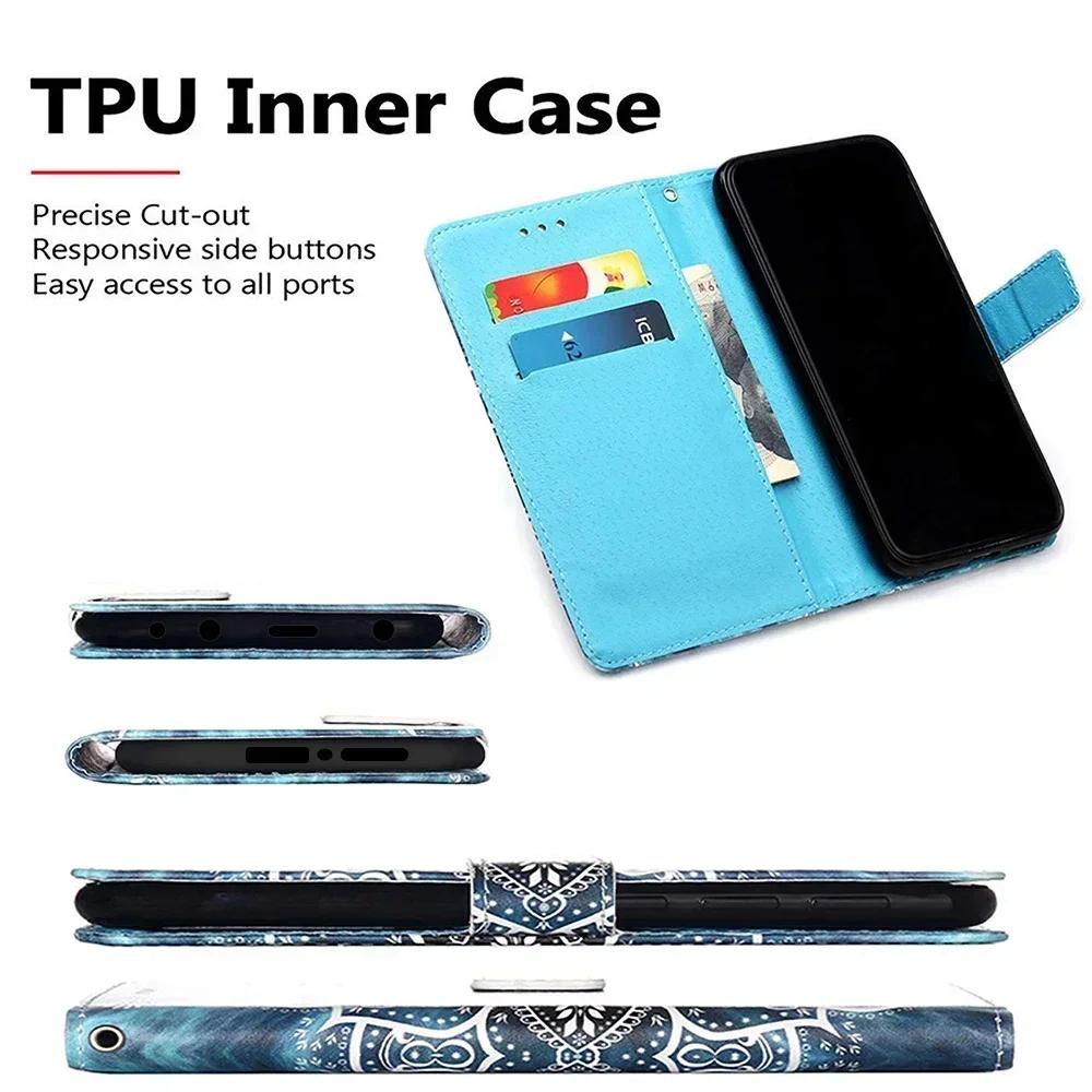 Милый painted PU-кожаный чехол-книжка на For Xiaomi 13T 12T 11T 11 Lite 5G NE Civi 3 2 1S 11 Ultra Poco C40 Кошелек Подставка Обложка-книга