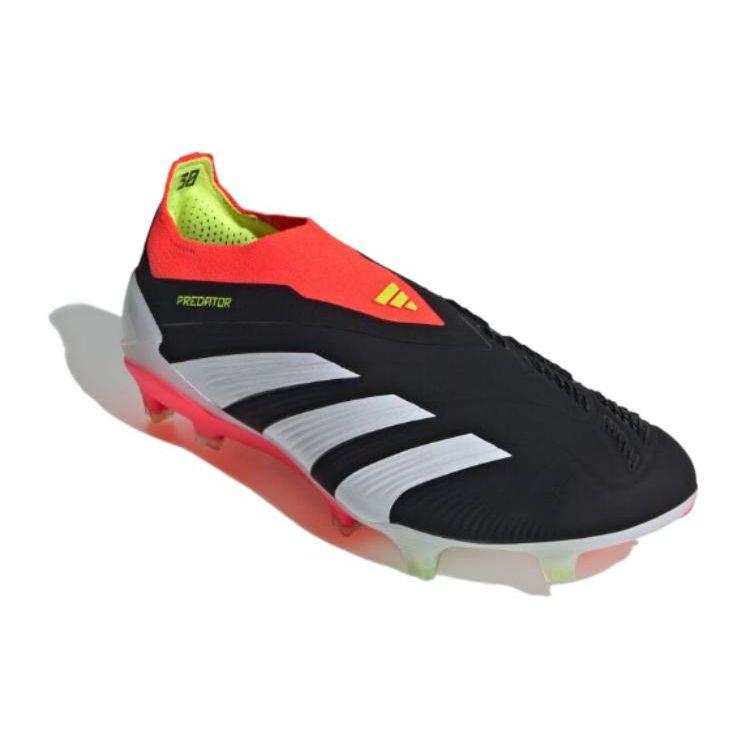 adidas Мужские кроссовки Predator Elite без шнурков FG Solar Energy Pack Black Core-Black Cloud-White IE1805