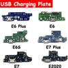 Зарядная плата USB-порта, шлейф для Moto E7 E6S E1 E6 Plus E1 Play Go E7 Power, разъем док-станции с микрофоном