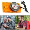 Многофункциональный компас для ориентирования со шнурком, высокая точность, компактный размер, портативное увеличительное стекло, профессиональный компас, снаряжение для кемпинга