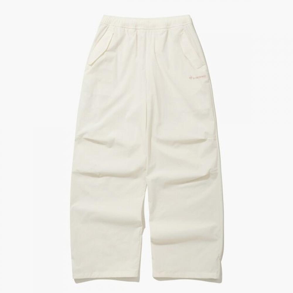 Le Coq Sportif Women Stretch Woven Wide Fit Pants Crm Qq122opt28