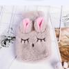 Hot Water Bottle Explosion Proof Prevent Scald Detachable Rabbit Pattern Plush Cover Hot Water Bag