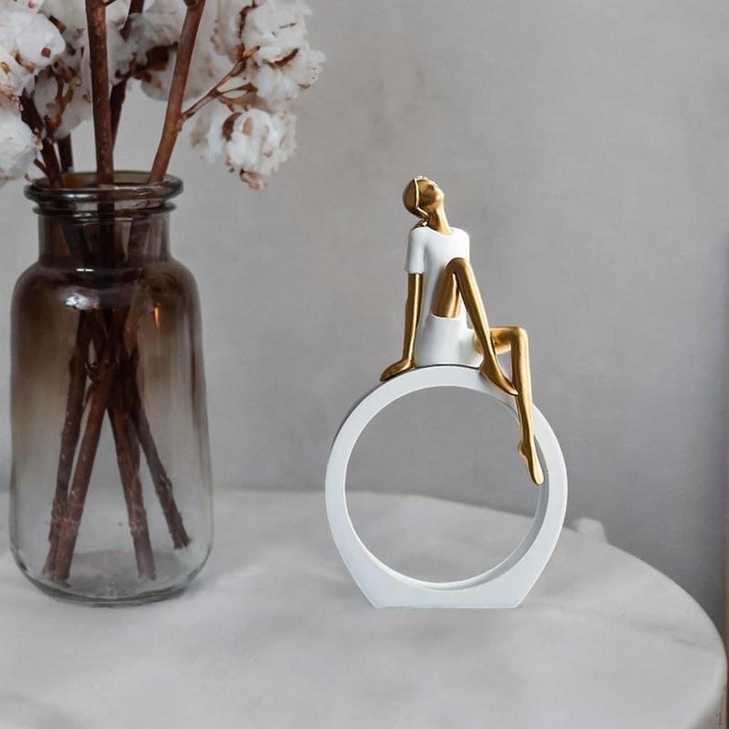 Фигурка девушки Статуэтка женщины Спальня Гостиная Декоративный шкаф Стол Элегантный Креативный фермерский дом