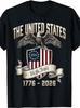 USA 250 Years of Freedom TShirt 17762026 Loose Fit Round Neck Tee with 250th Anniversary Unisex WOMEN Unisex Casual Tops