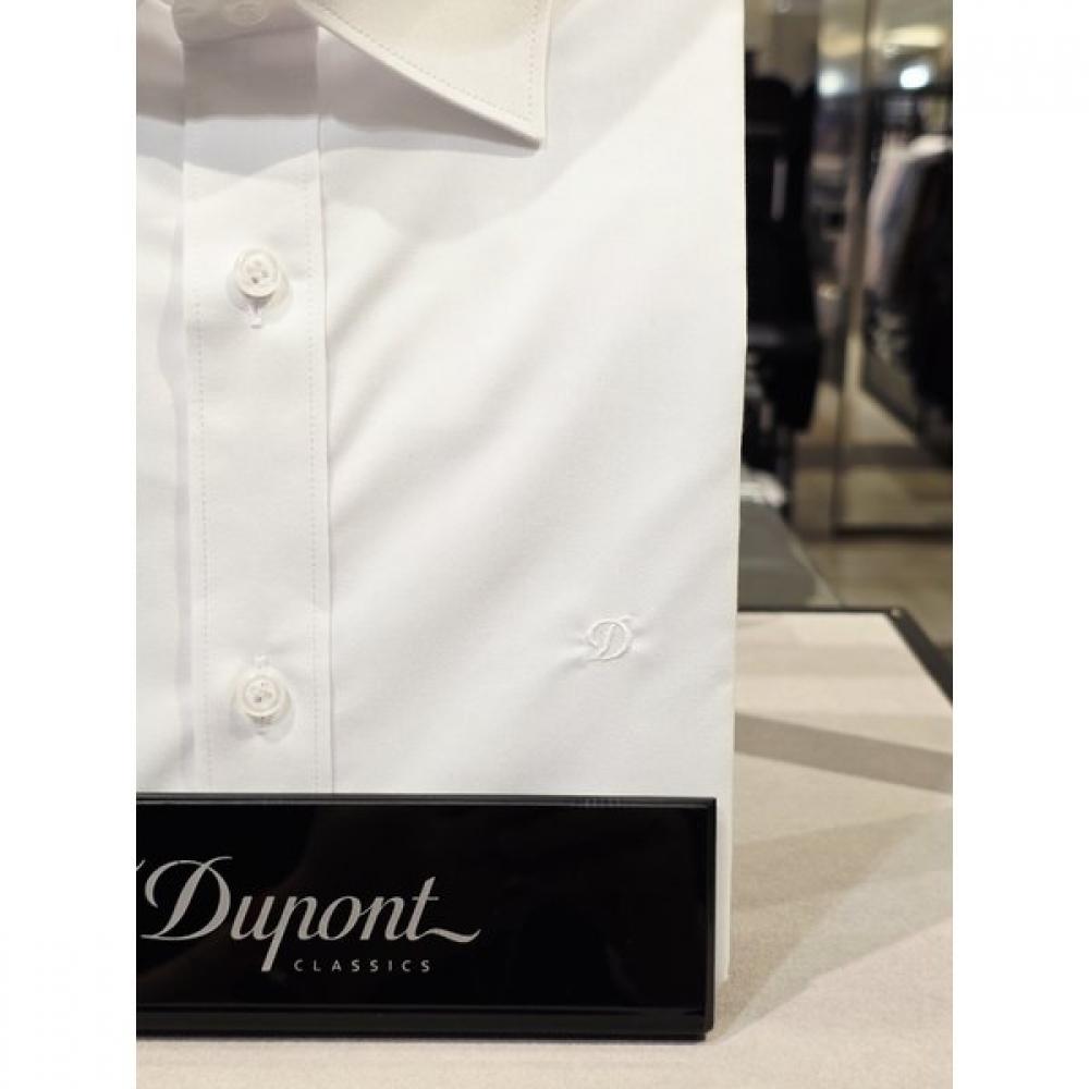 S.T. Dupont Рубашка с длинным рукавом из эластичной ткани, приталенная Se6sm22ls921swh
