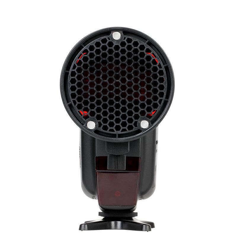 Jiebao TR08 DSLR Magnetic Flash Diffuser with Honeycomb Filters and Quick Release Ball Head