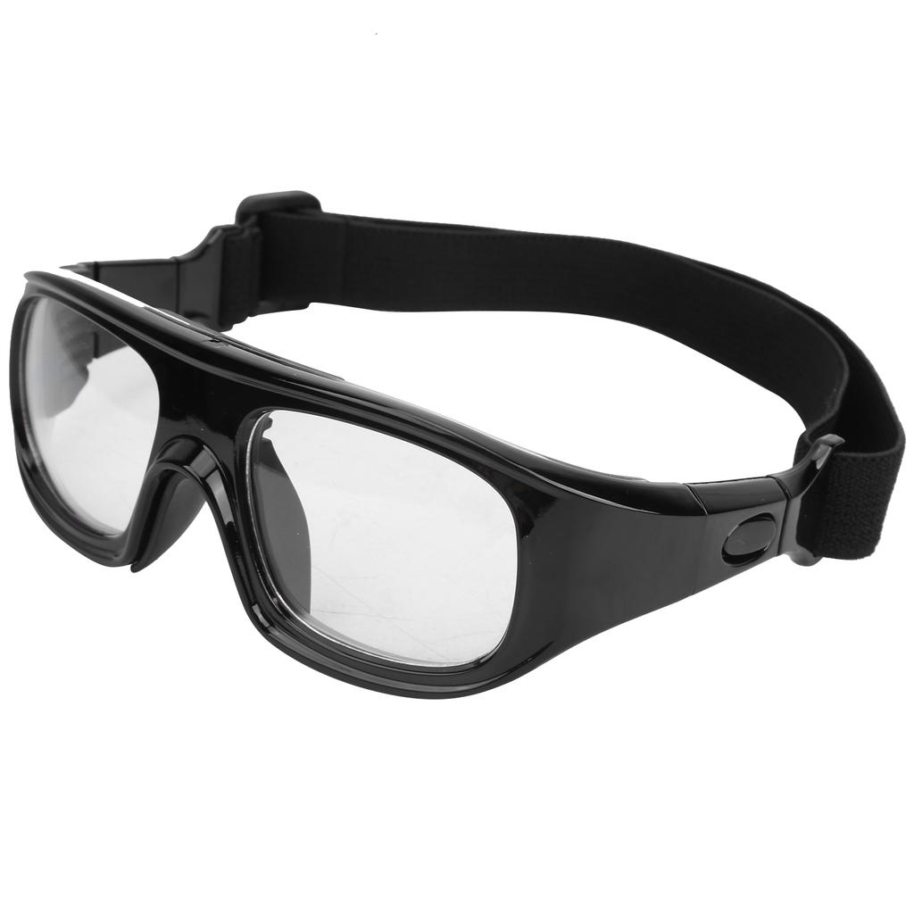 Impactresistant PC Sports Basketball Glasses Removable Headmounted Protective Goggles(black )