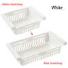 Kitchen Fridge Drawer Organisers Retractable Refrigerator Partition Storage Rack Plastic Fridge Shelf Holder Box for Vegetables And Fruits