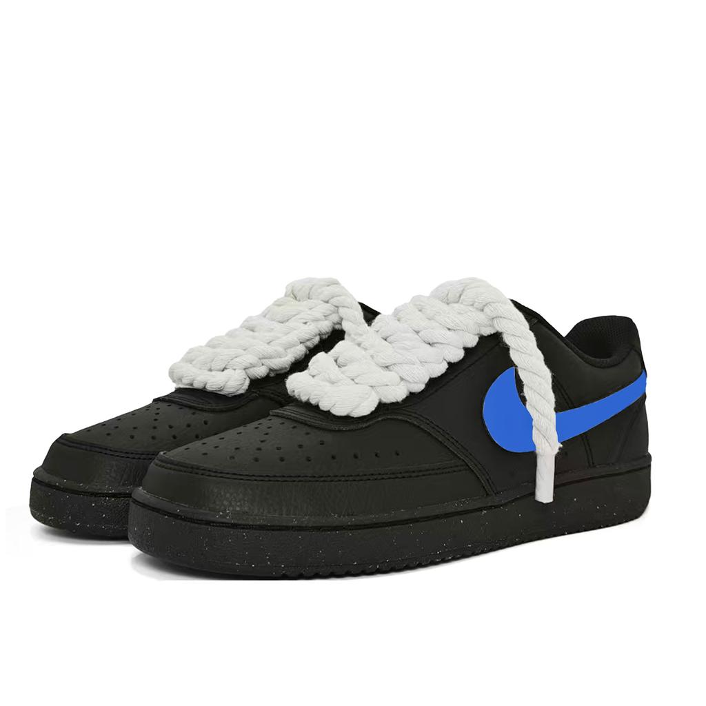 Nike Court Vision Trace Abrasion Resistant Lightweight Wear resistant And Lightweight Low top Skateboard Shoes Unisex DH2987-002(Team275-)