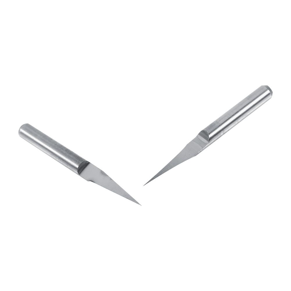 10 шт. 3,175 мм Твердосплавная гравировальная CNC фреза Инструмент для резьбы 10 градусов