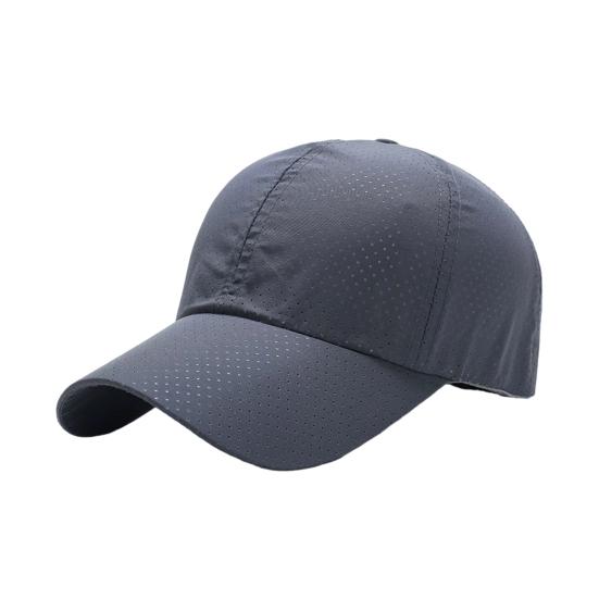 Baseball Hat Breathable Mesh Design Lightweight UV Proof Sun Hat Solid Color Adjustable Outdoor Sport Hat Headwear